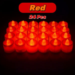 24 pcs LED Battery operated flameless candle tea lamp(with batteries)