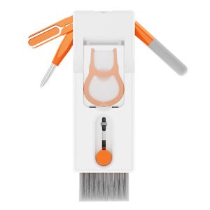 11-In-1อุปกรณ์ทำความสะอาดหูฟังอุปกรณ์ทำความสะอาดกล้องคอมพิวเตอร์ Keyborad แปรงกล้องถ่ายรูปซิมการ์ดเครื่องเป่าคีย์การ์ดที่วางโทรศัพท์แบบดึง