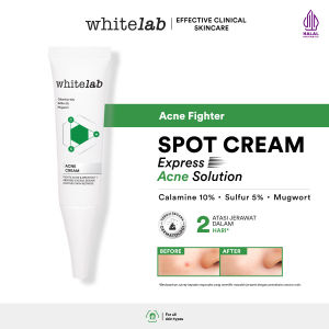 Whitelab Acne Cream - Krim Totol Atasi Jerawat dalam 3 Hari dengan Sulfur & Calamine [BPOM]