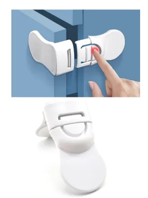 🇸🇬 Child Safety Door Lock Transparent /Children Anti-pinch Safety Lock Catch/Baby Safety Lock Fridge Drawer Cabinet