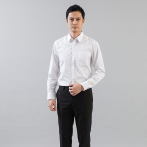 Áo sơ mi nam trơn vải Lụa mẫu áo mặc hàng ngày phong cách Hongkong xưa SM001