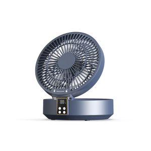Touch Control Circular Rechargeable Fan Folding Electric Fan Table Portable Mini Usb Desk Fan Cooling Wall Mounted Hanging Ceiling Fan LED light Remote Control