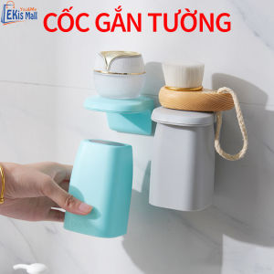 Cốc đánh răng Cốc đựng bàn chải đánh răng gắn tường Cốc từ tính nam châm Ly đựng bàn chải Cốc đựng đồ phòng tắm dán tường cho người lớn và trẻ em