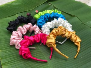 ที่คาดผมสไตล์เกาหลี ไม้คาดผมสไตล์เกาหลี ผ้าซาติน