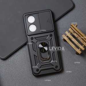 Oppo A58 4G Case Robot Ringstand Slide Kamera Oppo A58 4G