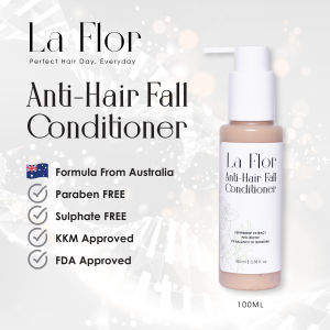 La Flor Conditioner Anti Rambut Gugur 300ml - Perapi Rambut Bebas Paraben & Sulfat untuk Rambut Gugur