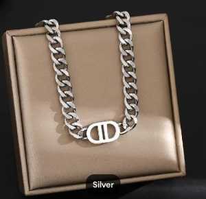 Kalung Dewasa Titanium 100% Kalung Korean Style Cewek Kalung Titanium Wanita Model DD // Bisa Bayar Ditempat Anti Karat dan Luntur