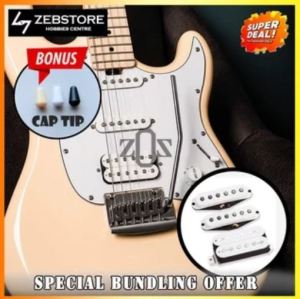 Pickup Gitar Guitar Humbucker HSS H-S-S Putih White Set
