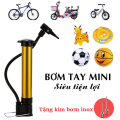 Ống bơm mini cầm tay đa năng bơm bóng đá bóng rổ bóng chuyền... xe đạp, phao, nhỏ gọn dễ mang (TẶNG 1 kim bơm inox). 