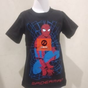 Kaos Anak  laki laki Cotton 30s Combat Superhero Avengers + Batman Colorfull Plastisol