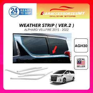 Toyota vellfire alphard AGH30 2015 2021 door belt window moulding chrome trim lining stainless steel weather strip anh30