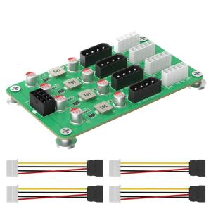 ATXs 6 8pin to 8 Way Voltages Converters Board 5V 12V for PC Connection and Adaptation