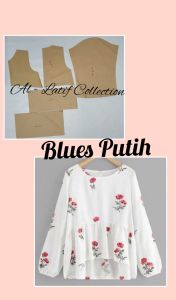 pola instan / pola jiplak blues putih