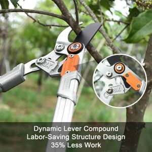 กรรไกรตัดแต่งกิ่งยาว ยืดได้ 1 เมตร กรรไกรตัดแต่งกิ่งยาว ตัดแต่งกิ่งไม้หนาไว้ที่สูงเพื่อตัดกิ่ง