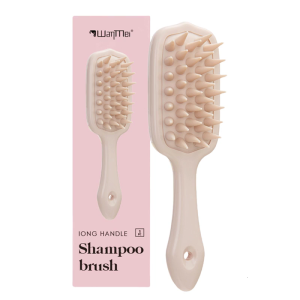 Portable Long Handle Silicone Shampoo Brush Relaxation Hair Scalp Bath and Shower Tool for Salon or Home Use
