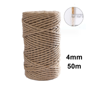 เชือกปอ เชือกป่าน เชือกน้ำตาล DIY สำหรับผูกกล่องของขวัญ-ของชำร่วย/กล่องพัสดุ เชือกงานประดิษฐ์