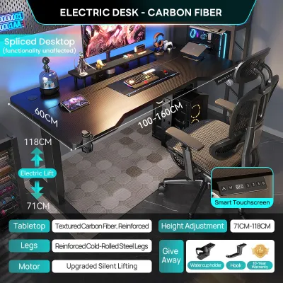 【30-Day Free Trial】Xpanse Electric Office Table For Computer Adjustable Study Table Gaming Table