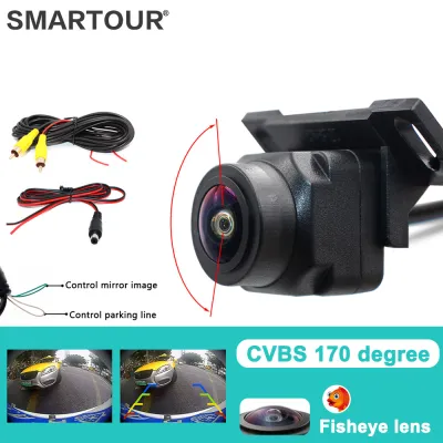 Smartour 4K AHD 1296x1080P 180 Degree Fisheye Lens Night Vision Vehicle Rear View Reverse Camera For Car Monitor or Android DVD