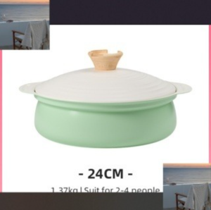 Nonstick Ceramic Rock Soup Pot Casserole steamer No PFAS& PTFE& PFOA Suitable for All Stoves Induction Gas Saucepan