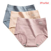 3/5PCS/Set M-XXL High Waist Pure Cotton Panties Women Briefs Underwear Girls Panties Antibacterial Cotton Crotch for Women Female