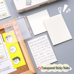 50 sheets S M L Size Transparent Sticky Notes Memo Pad Bookmark Marker Memo Sticker Paper Office School Supplies