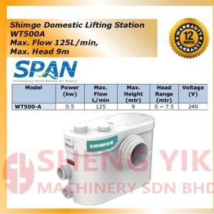 Shengyik Shimge Domestic Lifting Station Self Priming Sewage Pump WT500A