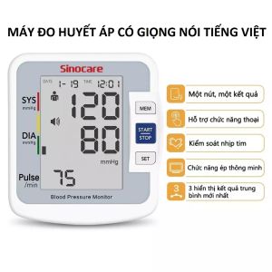 Máy đo huyết áp điện tử – Trợ lý ảo nói Tiếng Việt thông minh máy đo huyết áp nhịp tim bắp tay thông minh tự động cách kiểm tra huyết áp tại nhà đơn giản