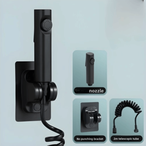 LIAND High Pressure Handheld Bidet Sprayer Set Adjustable Water-saving Hand Bidet Faucet Multi-functional Non-leakage Bathroom Shower Head Bathroom Use