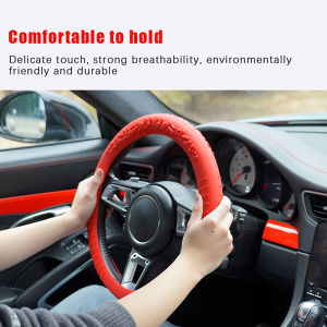 🔥🔥🔥fenglin Universal Car Non-slip Silicone Steering Wheel Cover Elastic Texture D-shaped Steering Wheel Covers Car Decoration Accessories