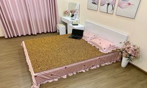 Chiếu Hạt Gỗ Bách Xanh Cao Cấp  Kích Thuước 22mx2m hạt 16cm - Chiếu Hạt Gỗ Mian.vn ( video  hình thật )