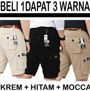 PROMO SERU!!!!!!!! BELI 1 GRATIS 2 CELANA KARGO Bayar di tempat Celana chino pendek cargo fashion pria (harga promo) celana pendek kargo pria termurah / celana cargo pendek pria / celana pendek kargo hitam/ celana pendek fashion