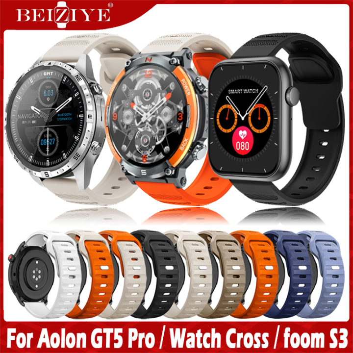 For Aolon GT5 Pro Watch Cross foom S3 strap Soft Rubber