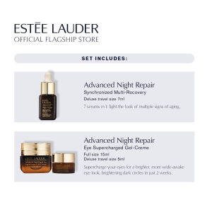 [LIMITED EDITION] Estee Lauder Advanced Night Repair Eye Cream Skincare Set • Brighter Eyes Start Here (Worth $203) | 3-pc Set including Advanced Night Repair Eye Supercharged Gel-Creme 5ml 15ml & Serum 7ml