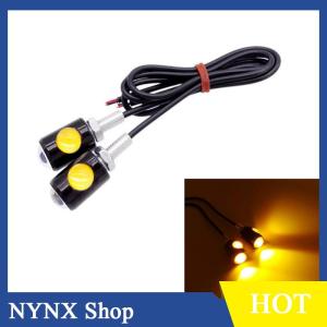 [NYNX] Creative Motorcycle Signal Lamp License Plate Light LED Bulb Eye Shape Turn Indicator Super Bright Easy Installation