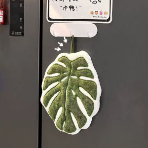 Leaf Hand Towel Absorbent Kitchen Towel Soft Towel Bathroom Accessories Hanging Towels Handkerchief Towels Home Wash Hand Towels