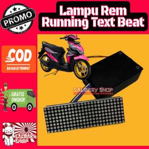 lAMPU Stoplamp Running Text Animasi Beat FI ESP NEW Deluxe Lampu Rem Belakang LED Modifikasi Variasi Motor