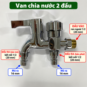 VÒI CHIA NƯỚC HAI ĐẦU