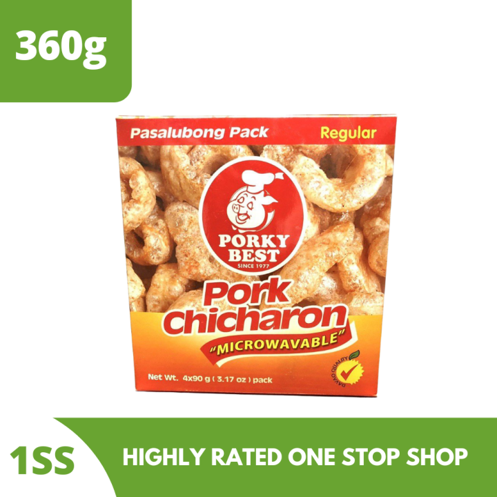 Porky Best Chicharon Microwavable 360g (Exp Apr 5, 2024) | Lazada PH