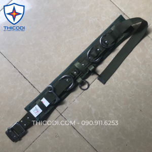 H117B - HARU Nhật Bản - Dây đai an toàn điện lực bảo hộ lao động - Gồm đai bụng và dây quàng thừng 2 móc xoay