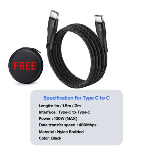 ✅[SG Ready Stock] LionShield 100W PD Type C/USB A-L/C/4-in-1 Fast Charging Magnetic Self Winding Cable Compatible w iPhone/Android