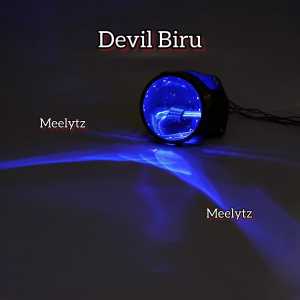Projector biled Blue Lens Ibright ZE06 3inc Plus Kipas Pendingin High Low Putih
