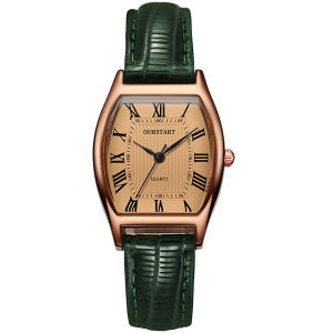 Thanh Thản Sống Đồng hồ nữ đẹp của phụ nữ thích hợp tính khí cổ điển hình Thùng Dây đeo đồng hồ da đơn giản Đồng hồ nữ