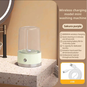 Mini Charging Washing Machine for Underwear and Socks Travel Camping Portable Washing Machine Laundry for Dormitory