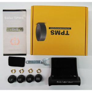 Cảm Biến Áp Suất Lốp Ô Tô TPMS Phiên Bản QUỐC TẾ Màn Hình Màu dùng Năng Lượng Mặt Trời (Loại gắn ngoài van)