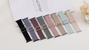 8 Pack Braided Stretchy Solo Loop Compatible with Watch Bands for Women 40mm 38mm 41mm 44mm 46mm 45mm 42mm 49mm Men Adjustable Sport Elastic Strap for iWatch Series 11 10 9 8 7 6 5 4 3 SE Ultra