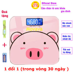 Cân điện tử sức khỏe thông minh hình lợn hồng cute cân tiểu ly mini nhà bếp dùng pin Phukienprocare
