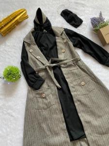 Pelangi pesta - MUSLIM ANAK / dres pesta anak / baju anak perempuan / dress anak /muslim salur dres anak cantik / baju anak murah / dres anak / muslim anak