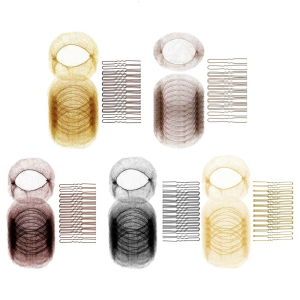 Lưới tóc đàn hồi vô hình với kẹp tóc cho ballerinas Buns 20pcs lưới tóc Net 50 U hình Bộ kim kẹp tóc cho khiêu vũ