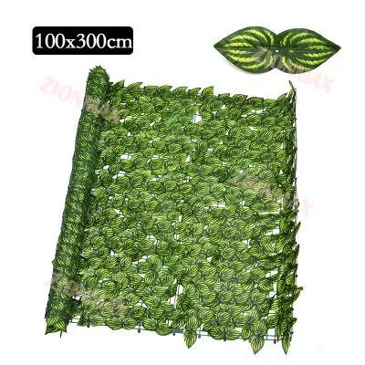 1M x 3M Daun plastik rambat dinding/Daun Dinding semangka/ Daun artifisial /daun rambat plastik 10 meter/daun rambat 3 meter/daun rambat dinding/ Daun dekorasi