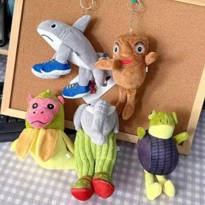 อิตาเลี่ยน Brainrot Tung Tung Sahur Plush Key Chain Tungtung Sahur Trralero Tralala Shark Plush ตุ๊กตาของเล่นเด็กของขวัญ